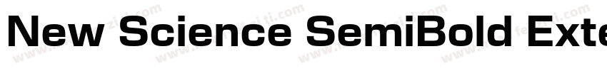New Science SemiBold Extended字体转换